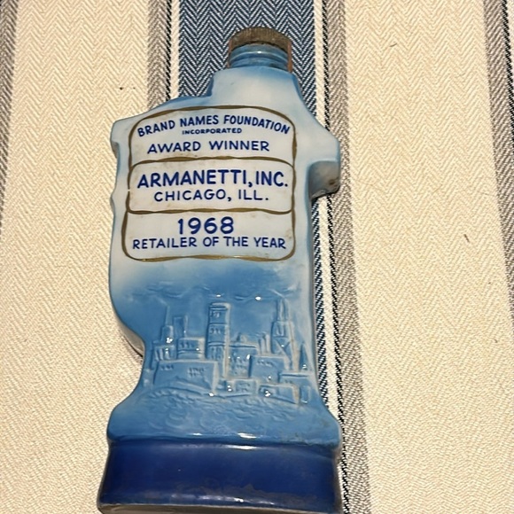 Vintage Rare-1969 "Armanetti Liquors" Jim Beam Whiskey Decanter Bottle - Picture 5 of 9